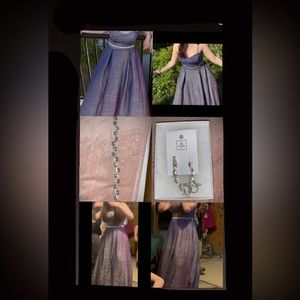 Trying to sell this prom dress with earrings and belt as well
